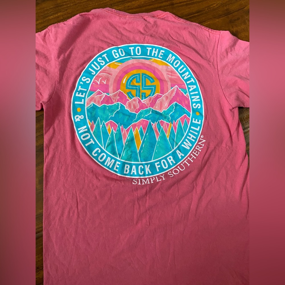 simply southern pink tee shirt